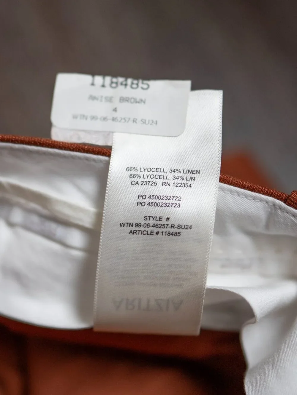 Wilfred Linen Effortless Pant in Anise - size 4